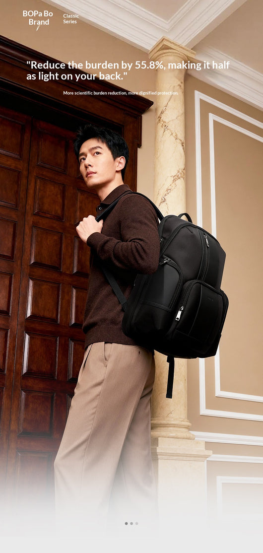 Mochila Ejecutiva Multifuncional para Hombre con Descarga de Peso - Image 11