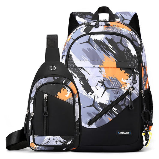 Set de Mochila y Bolsa Pectoral para Hombre - Image 6