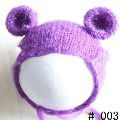Gorro Suave de Mohair para Fotografía de Bebés - Tejido Artesanal - Image 2