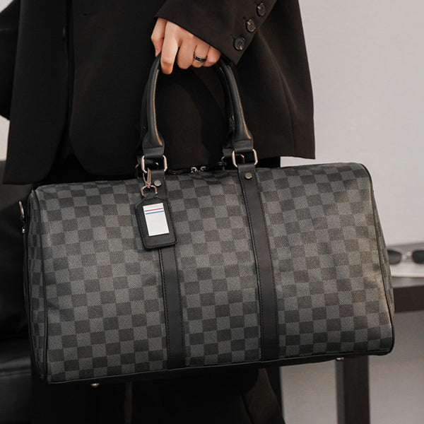 Bolso Bandolera Cuadros Coreano de Gran Capacidad para Viajes