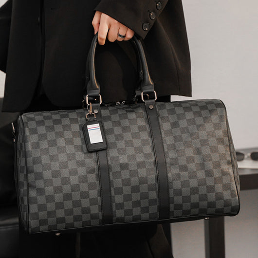 Bolso Bandolera Cuadros Coreano de Gran Capacidad para Viajes - Image 2