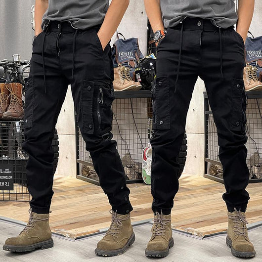Pantalones Tácticos Casual de Pierna Recta para Hombre con Puños Ajustables - Image 6