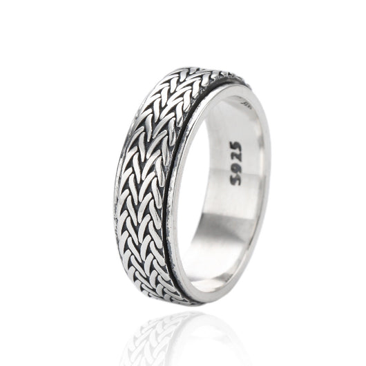 Anillo Tejido Estilo Hong Kong - Diseño Personalidad Femenina - Image 2