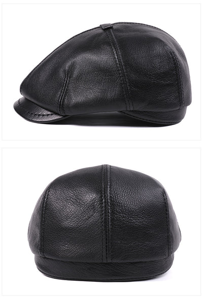 Gorra Boina Vintage Estilo Newsboy Inglés con Piel de Oveja y Visor Octagonal - Image 15