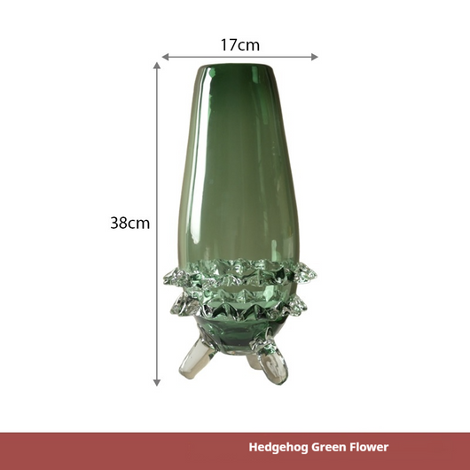 Jarrón de Cristal Transparente con Base Alta Elegante - Image 8