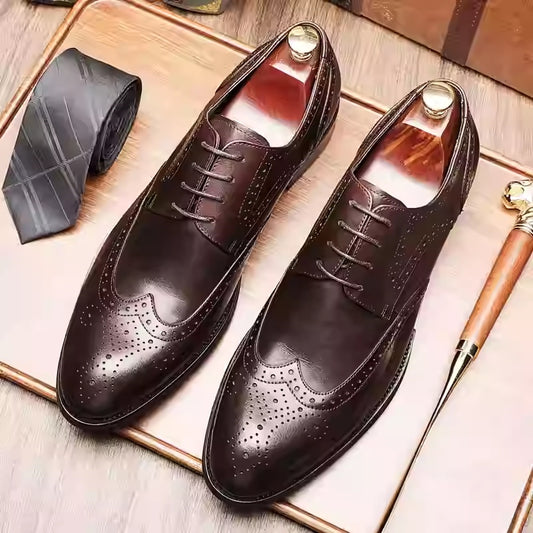 Zapatos Formales de Punta Fina para Hombre - Estilo Británico Elegante - Image 2
