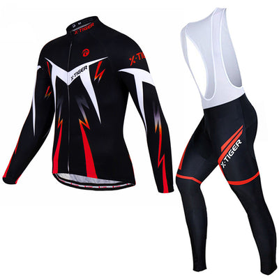 Traje de Ciclismo de Manga Larga con Tirantes para Bicicleta de Montaña - Image 6