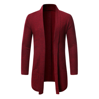 Cardigan Suéter Tejido Tipo Trench Coat para Otoño - Image 5