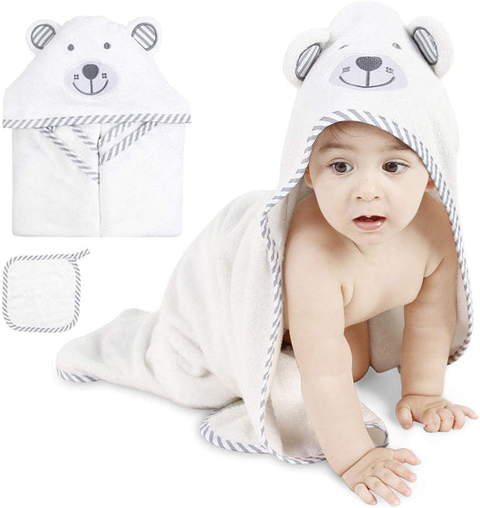 Toalla de Baño Infantil con Capucha Orejas de Osito - Bata Térmica Suave - Image 6