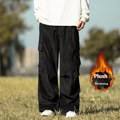 Pantalones de Pana Anchos Casuales para Otoño e Invierno - Image 9