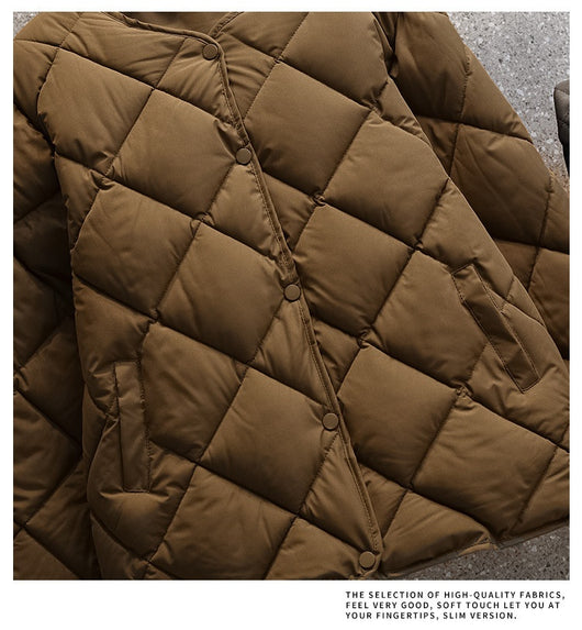 Chaqueta Corta Acolchada para Mujer Estilo Coreano Ligera - Image 21