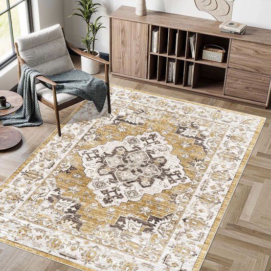 Tapete Bohemio Plegable de Cashmira Lavada para Sala - Image 6