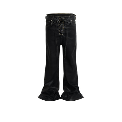 Jeans Acampanados Unisex con Cordón Trasero - Image 5