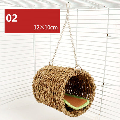 Plataforma de Madera Natural con Columpio y Cerca para Hámster - Image 20