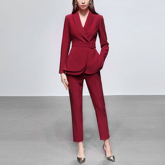 Conjunto de Blazer y Pantalón Casual para Mujer - Image 3