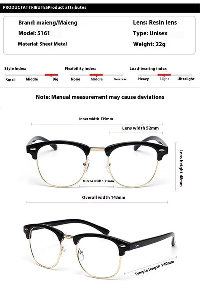 Gafas Minimalistas Semisin Marco para Miopía - Image 6