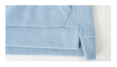Chaqueta Sudadera Cropped con Capucha en Colores Sólidos para Mujer - Image 14