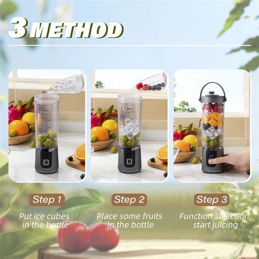 Extractor de Jugo Multifuncional Inalámbrico con Vaso Portátil - Image 14