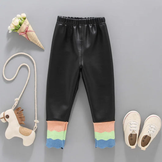 Pantalones de Cuero para Niña con Forro Térmico - Image 17