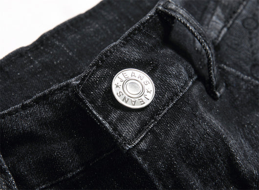 Pantalones Vaqueros Skinny Estampados para Hombre Cintura Media - Image 9