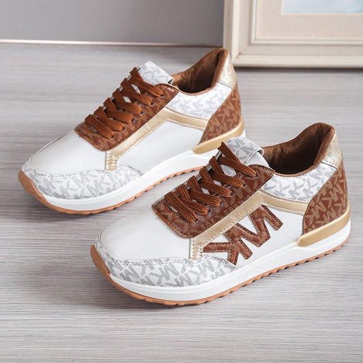 Zapatillas Deportivas Casuales para Mujer con Estampado y Encaje - Image 4