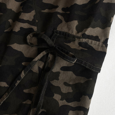 Shorts Holgados de Camuflaje con Bolsillos y Cordón Ajustable - Image 13