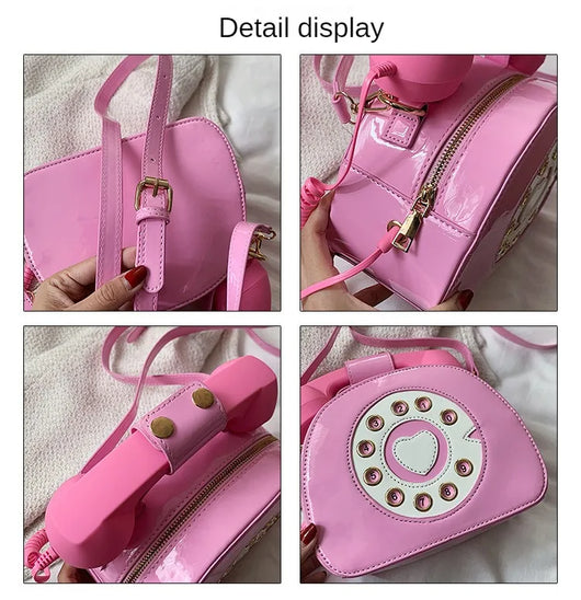 Bolso Bandolera Retro Teléfono para Mujer - Cuero PU Casual y Versátil - Image 9