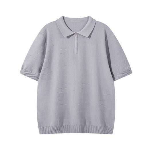 Polo Tejido Texturizado de Manga Corta para Hombre - Image 7