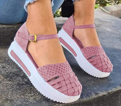 Zapatos Talla Grande Primavera Verano con Suela Gruesa y Diseño Hueco - Image 4