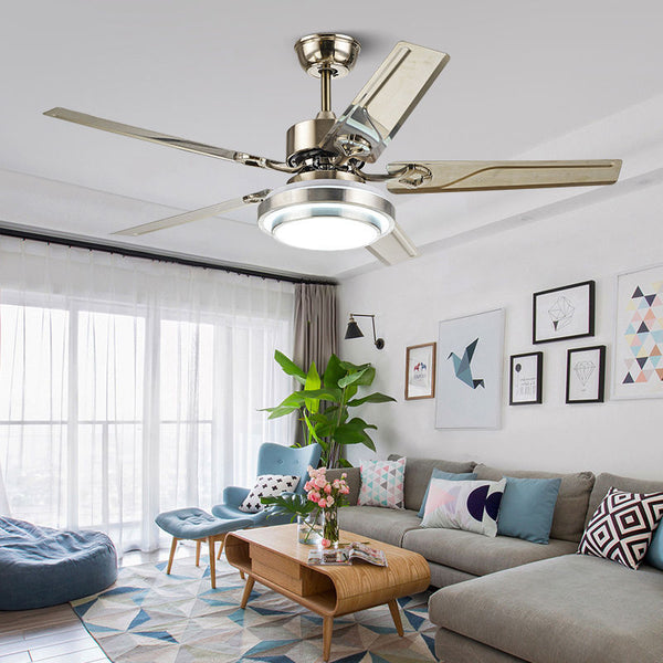 Ventilador de Techo con Luz Integrada para Sala, Dormitorio y Comedor