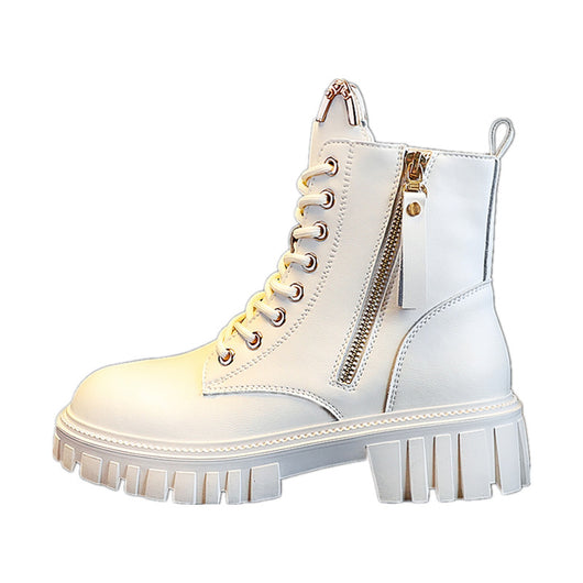 Botines Cortos Estilo Británico para Mujer - Diseño Moderno y Versátil - Image 5