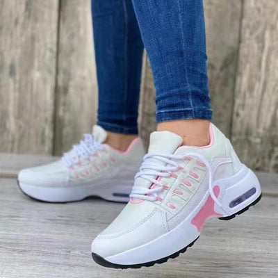 Tenis Casuales Fly Wedge para Mujer con Punta Redonda, Cierre de Cordones y Malla, Talla Grande - Image 7