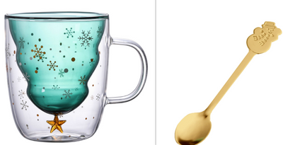Vaso Navideño de Doble Pared en Vidrio Borosilicato - Image 17