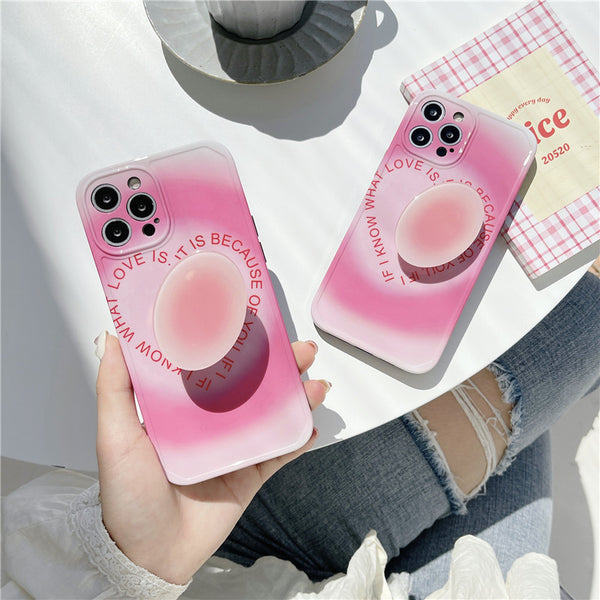 Funda iPhone con Soporte Plegable Degradado Love - Protección Premium