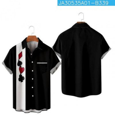 Playera Hombre Manga Corta Estampado 3D Rayas Creativas - Image 6
