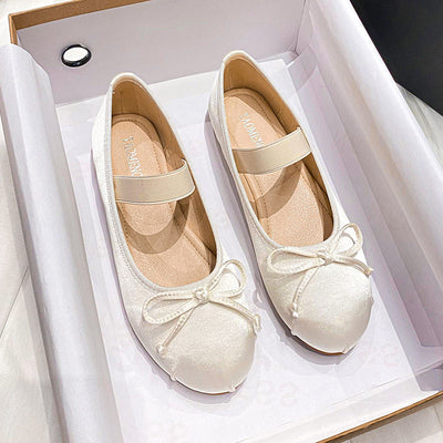 Zapatos Planos de Satén con Moño para Mujer - Image 4
