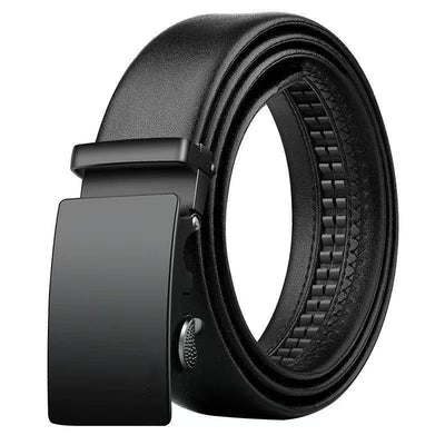 Cinturón de Cuero Ancho para Hombre con Hebilla Automática - Image 6