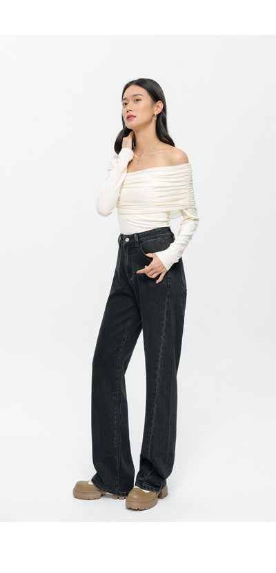 Jeans Bicolor Negro y Gris para Mujer - Estilo Versátil - Image 10