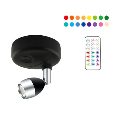 Foco LED Inalámbrico RGB con Control Remoto y Ángulo Ajustable - Image 9