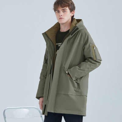 Chaqueta Acolchada de Plumón de Pato para Hombre - Calidez y Confort - Image 6