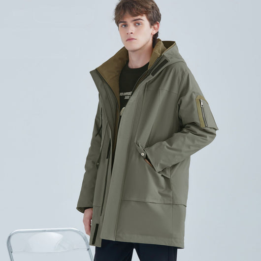 Chaqueta Acolchada de Plumón de Pato para Hombre - Calidez y Confort - Image 6
