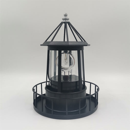 Faro Solar Giratorio Grande con LED para Jardín