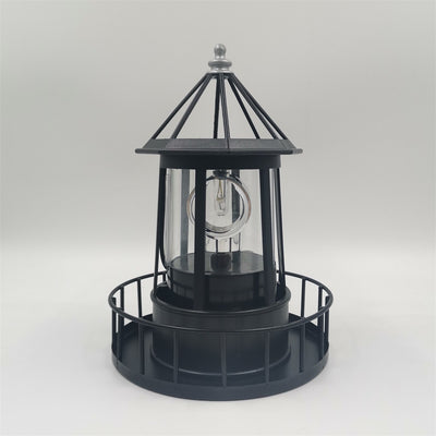 Faro Solar Giratorio Grande con LED para Jardín