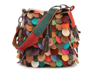 Bolso Mensajero de Cuero Genuino para Mujer - Piel de Oveja Premium - Image 3