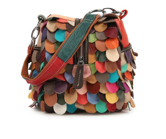 Bolso Mensajero de Cuero Genuino para Mujer - Piel de Oveja Premium - Image 3