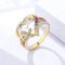Anillo Ajustable para Mamá con Corazón y Mariposa - Regalo Día de la Madre