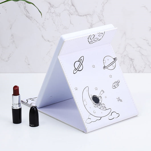 Espejo de Maquillaje Portátil con Luz LED Plegable - Image 7