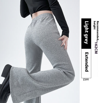 Pantalones Deportivos Acampanados Forrados en Fleece para Mujer - Cintura Alta Reductora - Image 13