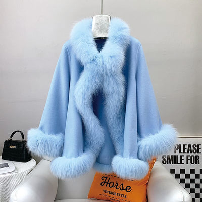 Abrigo Reversible de Lana y Pelaje para Mujer - Diseño Socialité Midi - Image 13