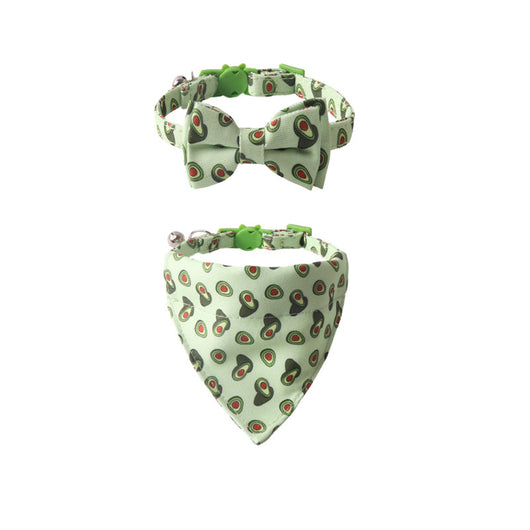 Collar Triangular para Mascota Serie Frutas Coloridas con Moño - Image 11
